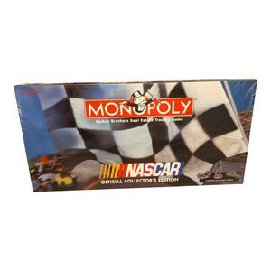 VINTAGE MONOPOLY NASCAR RACING OFFICIAL COLLECTOR'S EDITION BOARD GAME 1977 NEW